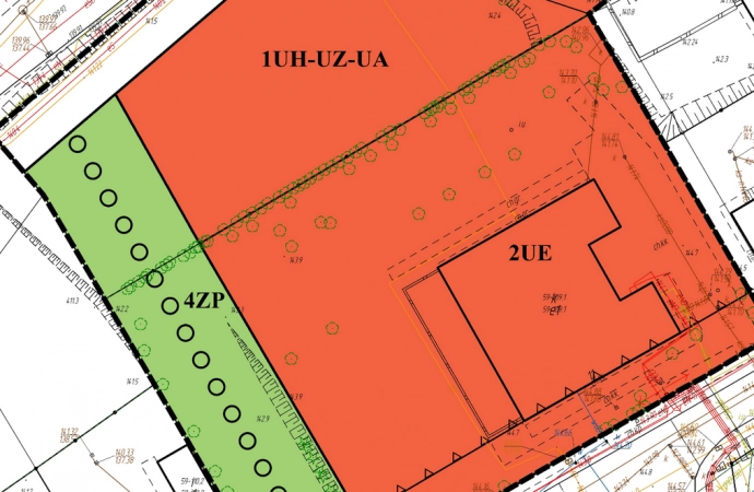 {Rada Miasta Olsztyna uchwaliła plan zagospodarowania terenu przy ul. Wiśniowej.}